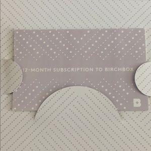 Birchbox 12 month subscription gift card